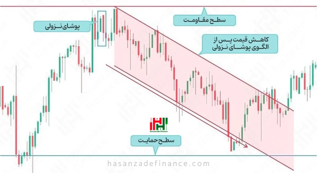 پوشای نزولی