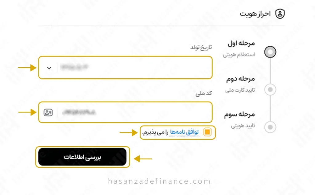 احراز هویت در سایت گرمی
