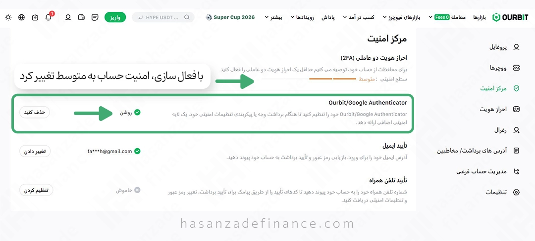 امنیت صرافی اوربیت